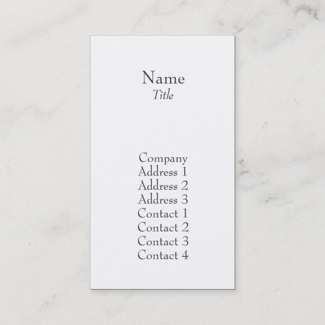 Plain - Business Business Card (Front)