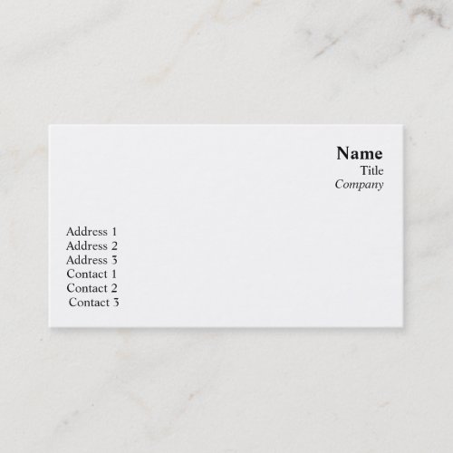 Plain  - Business Business Card