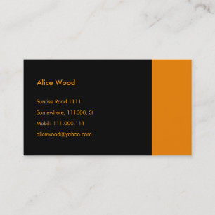 Plain Business Card