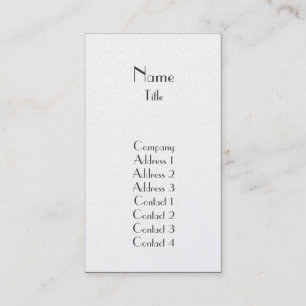 Plain - Business Card