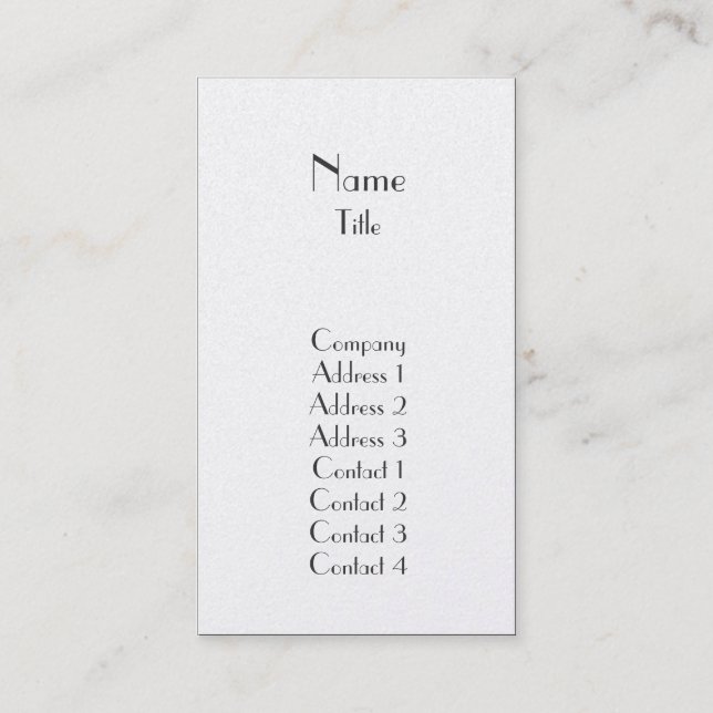 Plain - Business Card (Front)