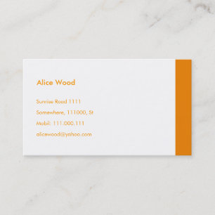 Plain Business Card