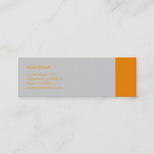 Customizable Plain Business Card