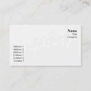 Plain - Business Card