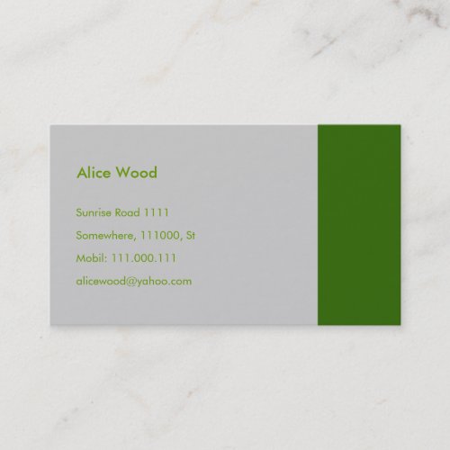 Plain Business Card