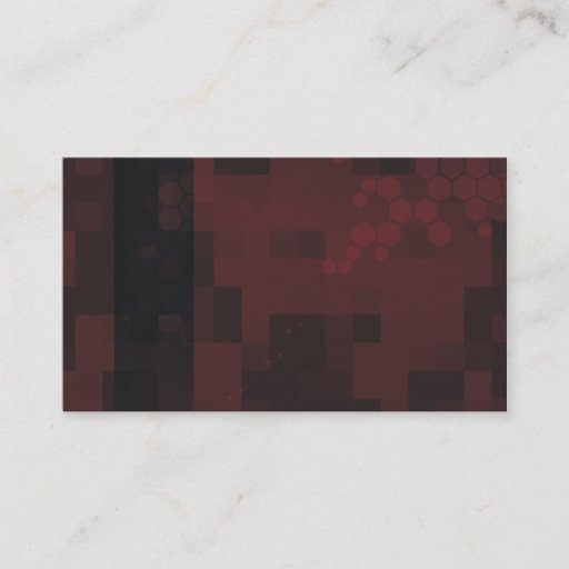 Customizable plain business card