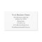 Plain Business Card