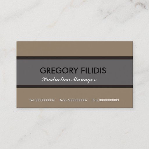 Customizable Plain Business Cards