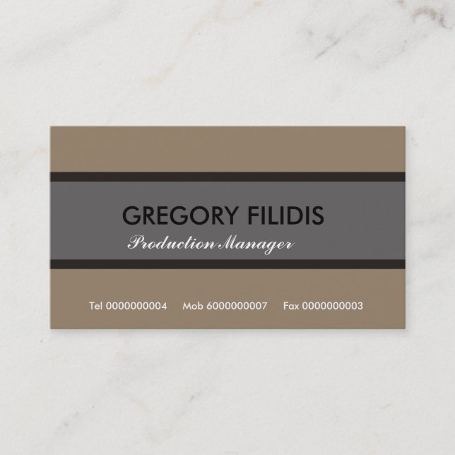 Plain Business Cards (Front)