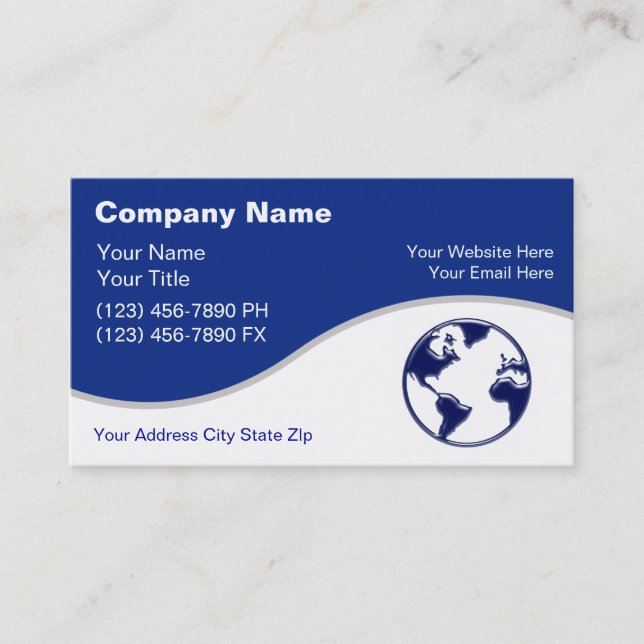 Plain Business Cards (Front)