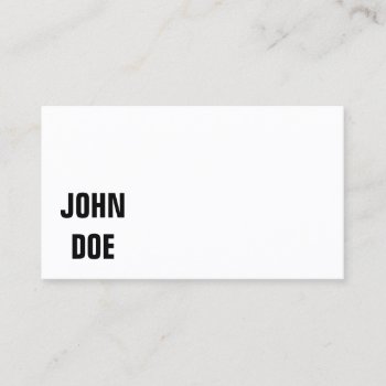 Plain Businesscards Business Card by MG_BusinessCards at Zazzle