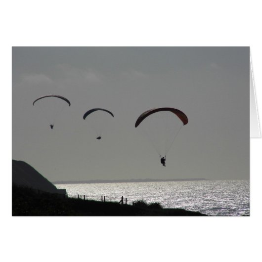 Plain Card - Paraglider (Front Horizontal)