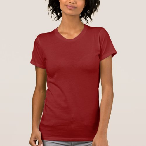 Plain cardinal red t_shirt for women ladies