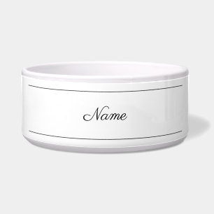Plain Classical Minimalist Parisienne Calligraphy Bowl