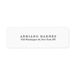 Plain Classical Minimalist Professional Elegant Label