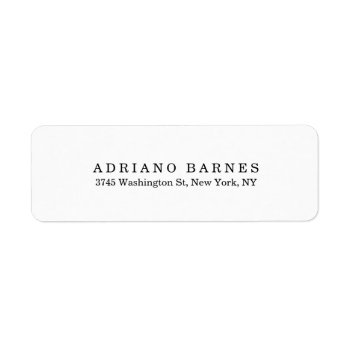 Plain Classical Minimalist Professional Elegant Label by made_in_atlantis at Zazzle