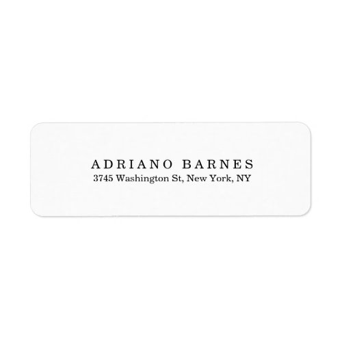 Plain Classical Minimalist Professional Elegant Label