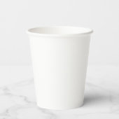 Plain Classical Minimalist Professional Name Paper Cups (Back)