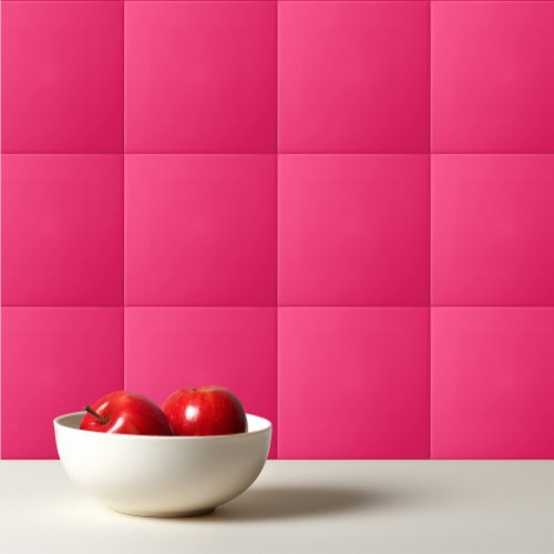 Plain color amaranth radical red pink ceramic tile