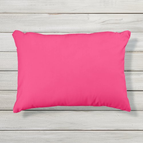 Plain color amaranth radical red pink outdoor pillow