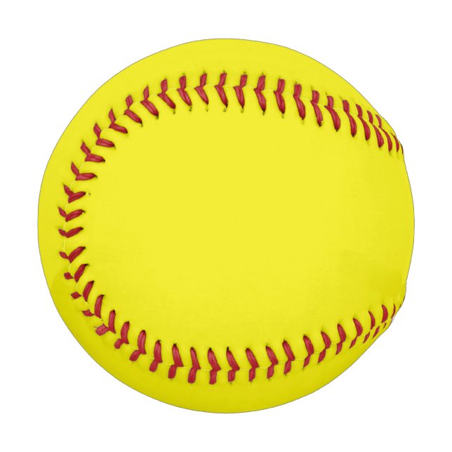 Yellow Solid Color Baseball