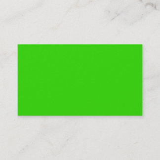 Plain Color Bright Green Business Cards Colors 5