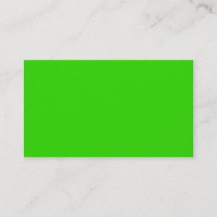 Plain Color Bright Green Business Cards Colors 5