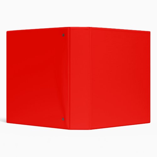 Plain color bright red candy 3 ring binder