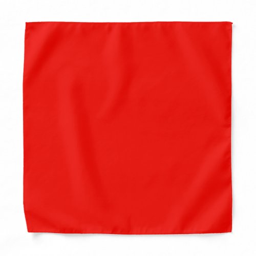 Plain color bright red candy bandana