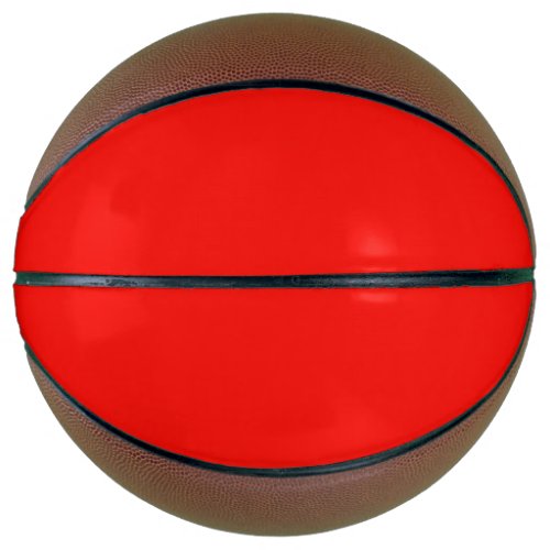 Plain color bright red candy basketball