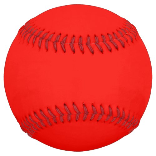 Plain color bright red candy softball