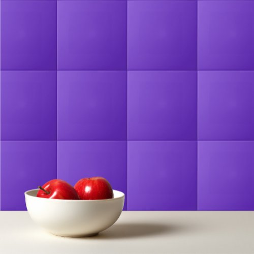 Plain color  bright violet vivid purple ceramic tile