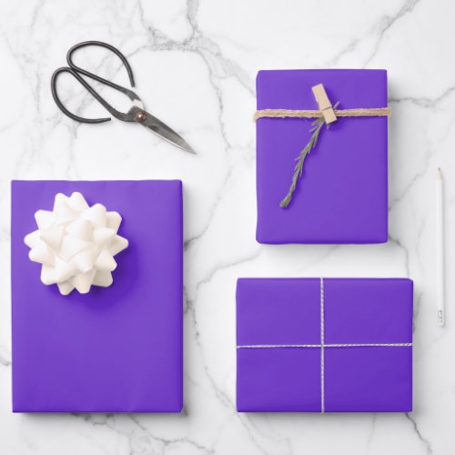 Plain color  bright violet vivid purple wrapping paper sheets