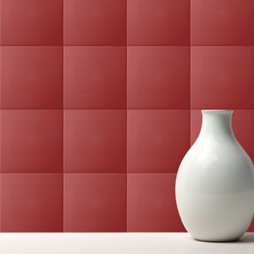Plain color burnt red ceramic tile