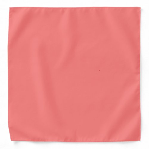 plain color coral pink bandana