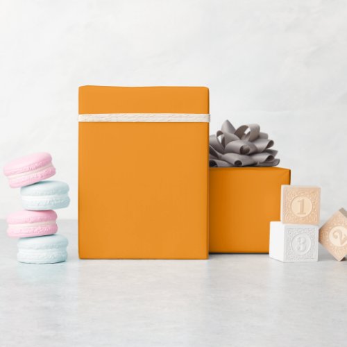 Plain color dull orange wrapping paper