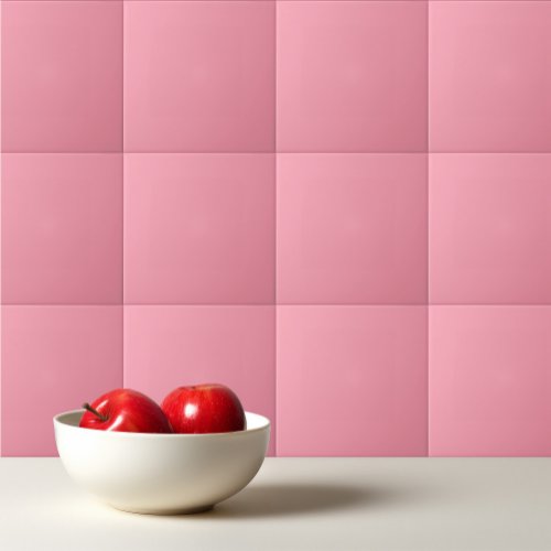 Plain color flamingo soft pink ceramic tile