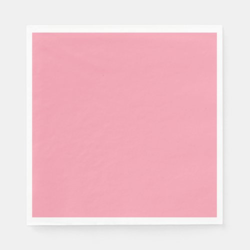 Plain color flamingo soft pink napkins