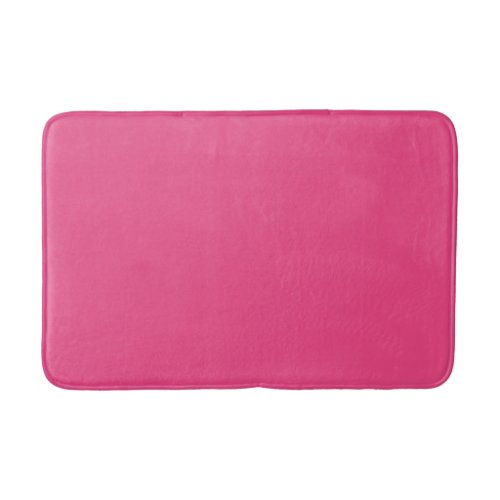 Plain color french rose hot pink bath mat