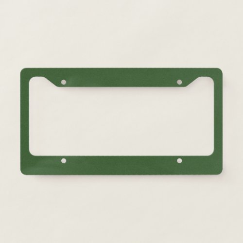 Plain color grape leaves green license plate frame