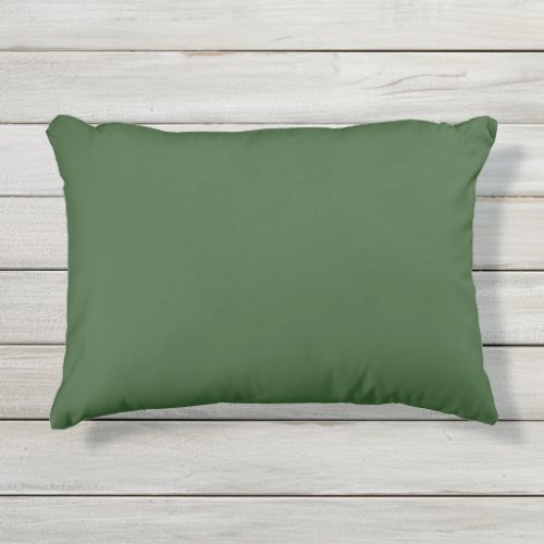 Plain color grape leaves green outdoor pillow