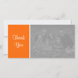 Plain Color II - Thank You - Orange Card