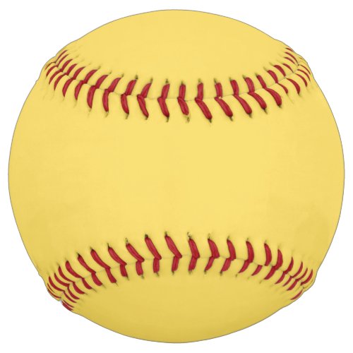 Plain color jonquil yellow softball