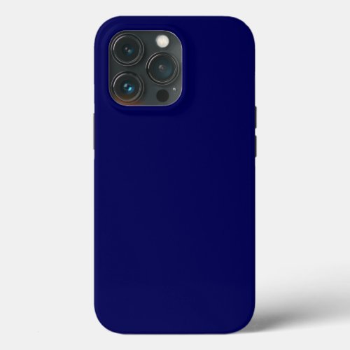 Plain color midnight blue iPhone 13 pro case