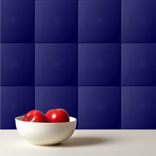 Plain color midnight blue ceramic tile