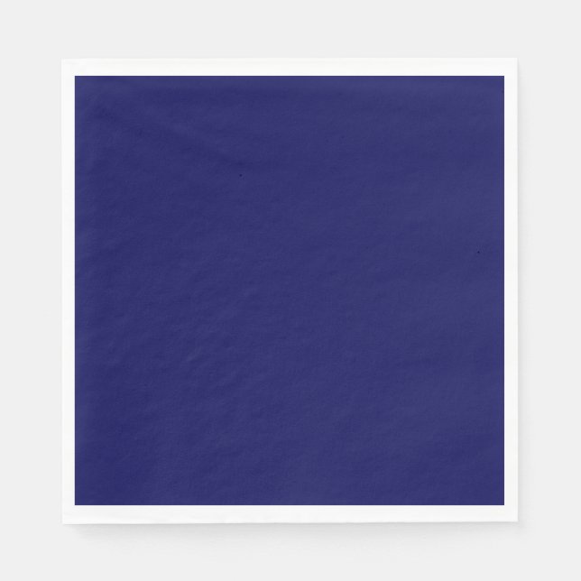 Plain color midnight blue napkins (Front)