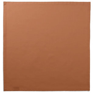 Plain color pastel burnt orange cloth napkin