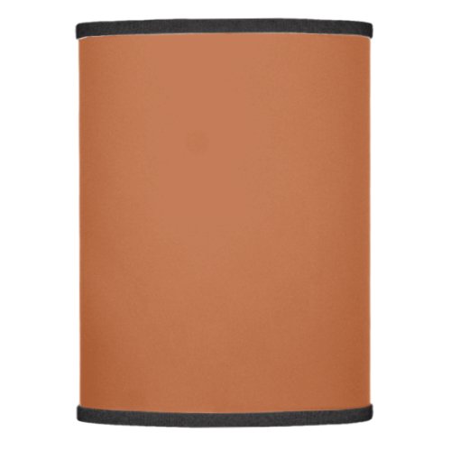 Plain color pastel burnt orange lamp shade