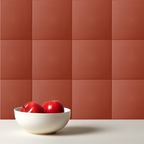 Plain color rusty brown ceramic tile