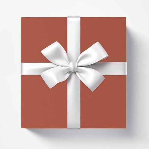 Plain color rusty brown wrapping paper